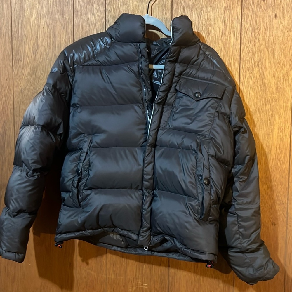 Brown puffy jacket